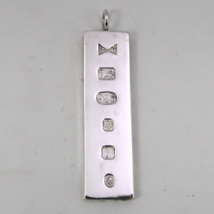 Silver ingot with 2023 Coronation mark